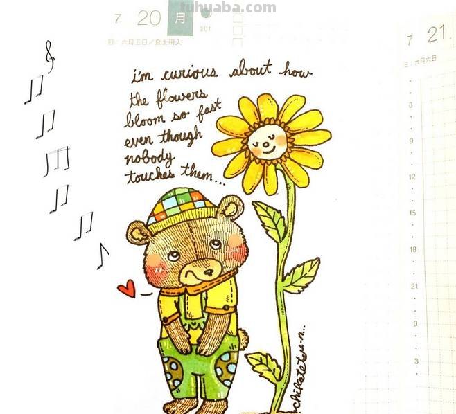 一组趣味又生动的水彩插画