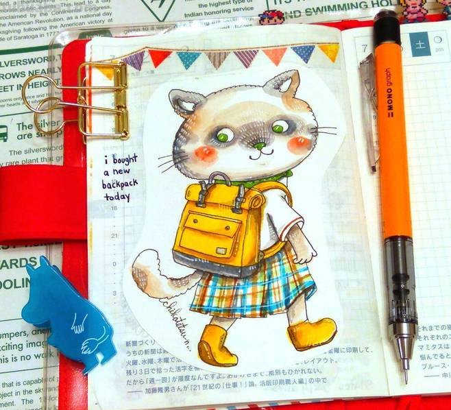 一组趣味又生动的水彩插画