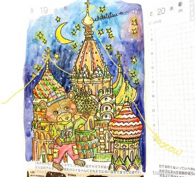 一组趣味又生动的水彩插画