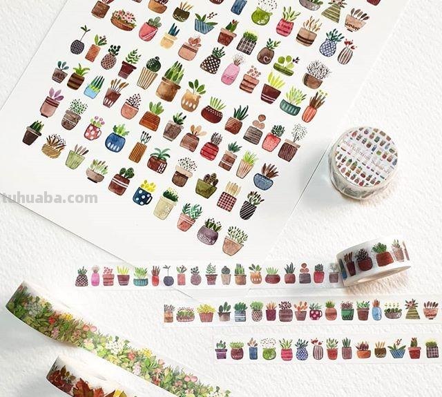 用艺术释放情感，用色彩渲染生活：清新的治愈系水彩花卉插画