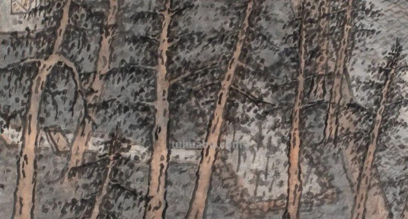 说诗画-周古天绘画系列(十六)《云阔烟深树,江澄水浴秋》 说诗画-周古天绘画系列(十六)《云阔烟深树,江澄水浴秋》