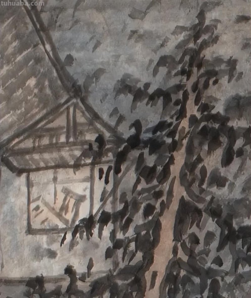 说诗画-周古天绘画系列(十六)《云阔烟深树,江澄水浴秋》 说诗画-周古天绘画系列(十六)《云阔烟深树,江澄水浴秋》