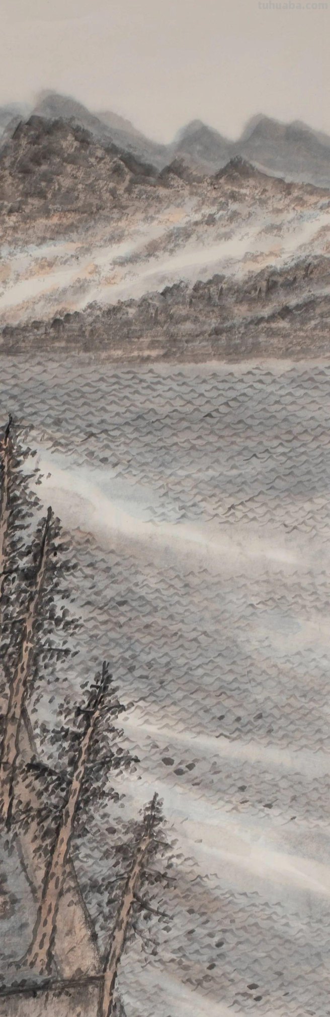 说诗画-周古天绘画系列(十六)《云阔烟深树,江澄水浴秋》 说诗画-周古天绘画系列(十六)《云阔烟深树,江澄水浴秋》