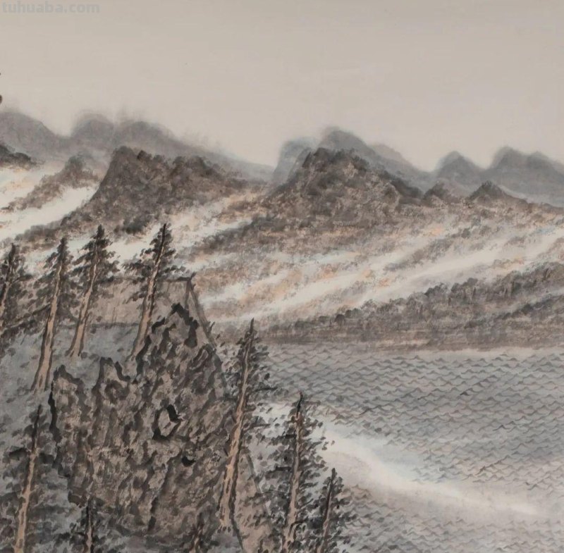 说诗画-周古天绘画系列(十六)《云阔烟深树,江澄水浴秋》 说诗画-周古天绘画系列(十六)《云阔烟深树,江澄水浴秋》