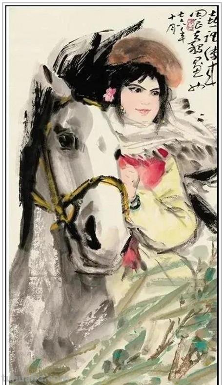 现代著名画家周昌谷四十五幅经典绘画书法作品纯情至美赏析
