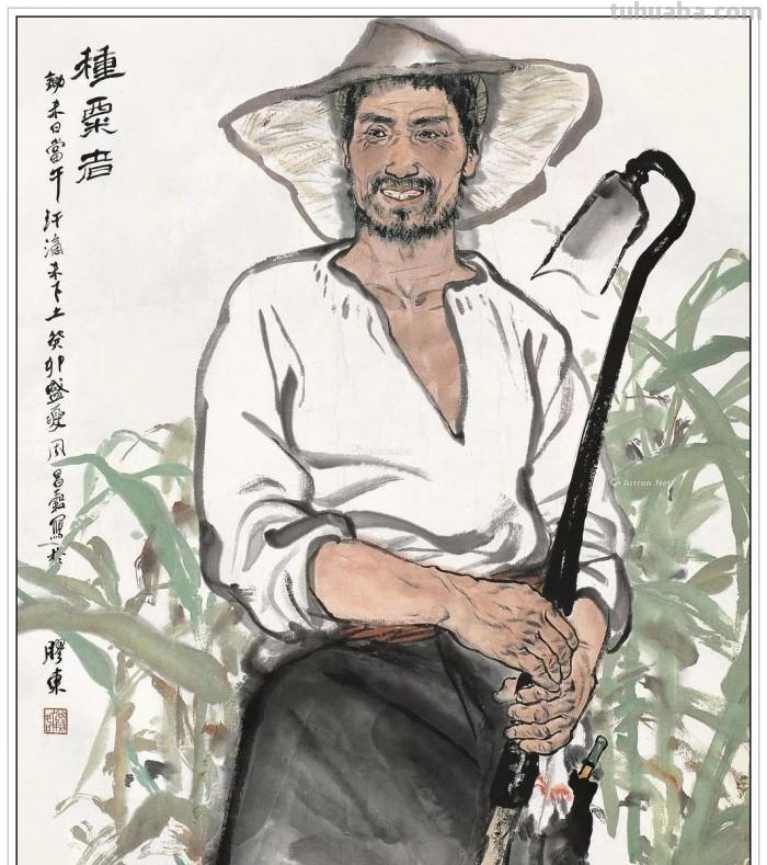 现代著名画家周昌谷四十五幅经典绘画书法作品纯情至美赏析