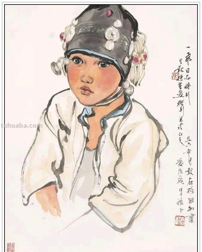 现代著名画家周昌谷四十五幅经典绘画书法作品纯情至美赏析