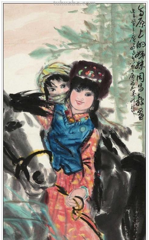 现代著名画家周昌谷四十五幅经典绘画书法作品纯情至美赏析
