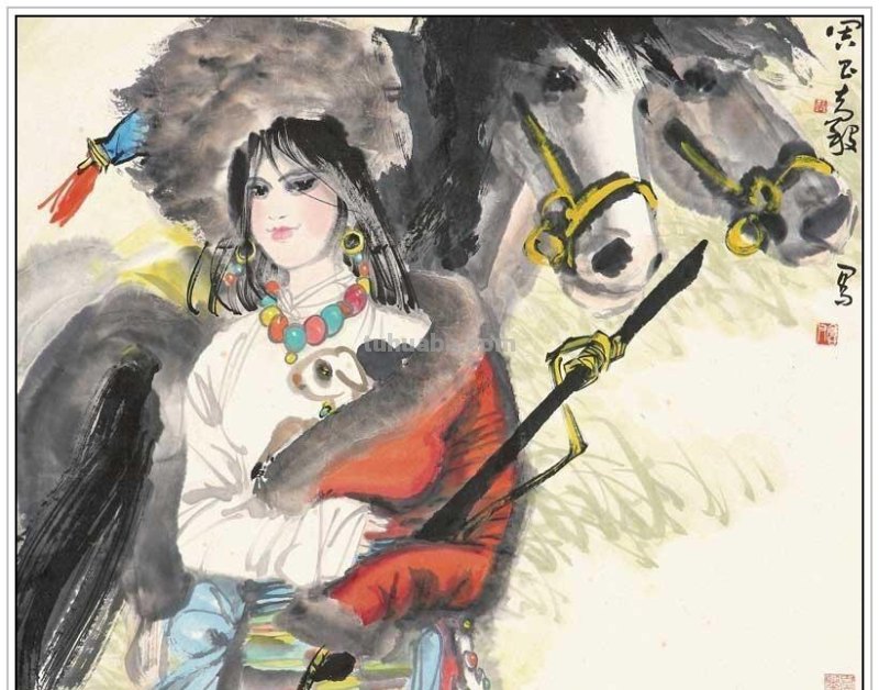 现代著名画家周昌谷四十五幅经典绘画书法作品纯情至美赏析