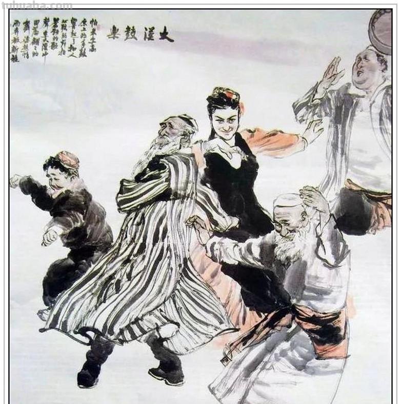 现代著名画家周昌谷四十五幅经典绘画书法作品纯情至美赏析