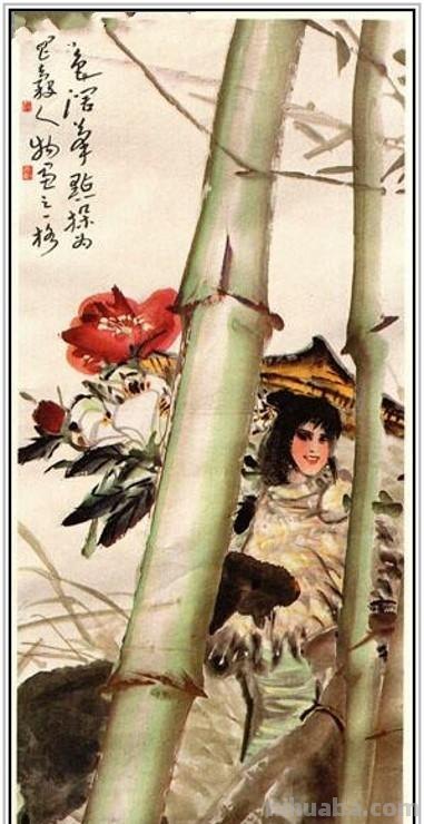 现代著名画家周昌谷四十五幅经典绘画书法作品纯情至美赏析