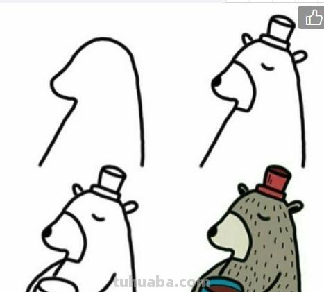 卡通人物简笔画只需4个步骤就可以学会？
