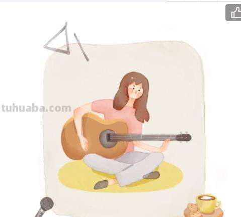 一组漂亮的简笔画人物