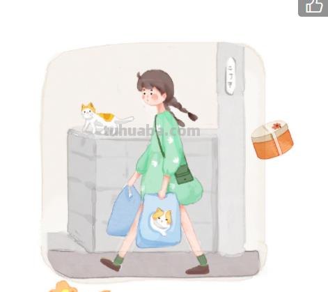 一组漂亮的简笔画人物