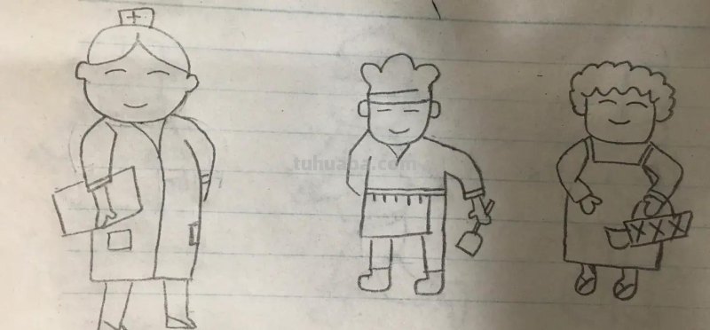 可爱的人物简笔画