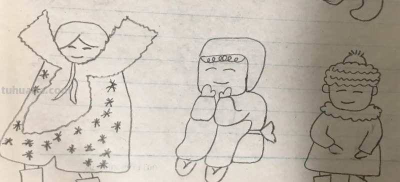 可爱的人物简笔画