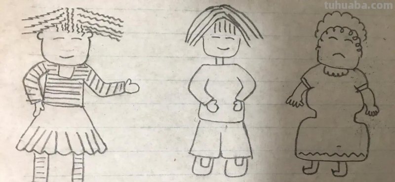 可爱的人物简笔画