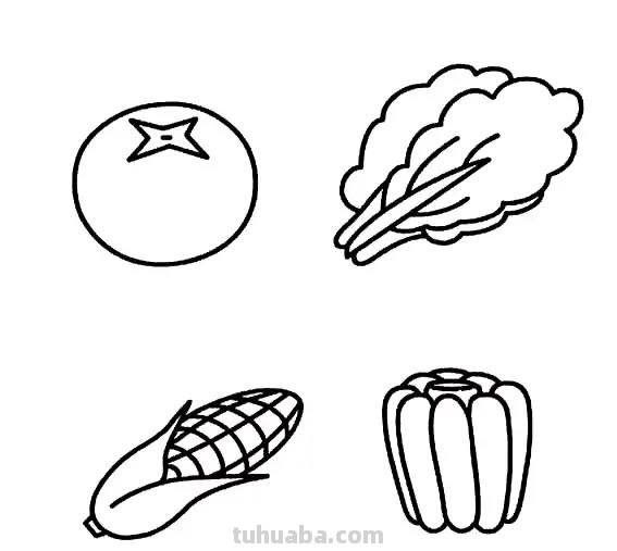 各种蔬菜简笔画大全，全部打包送给你，来收干货啦……