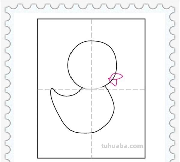 儿童简笔画精选-小鸡的画法