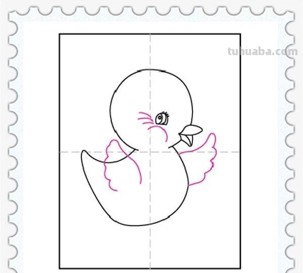 儿童简笔画精选-小鸡的画法