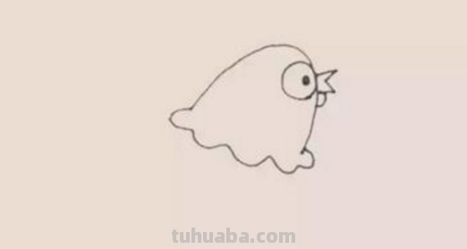 儿童简笔画教程-可爱的小母鸡，简单几步轻松画完