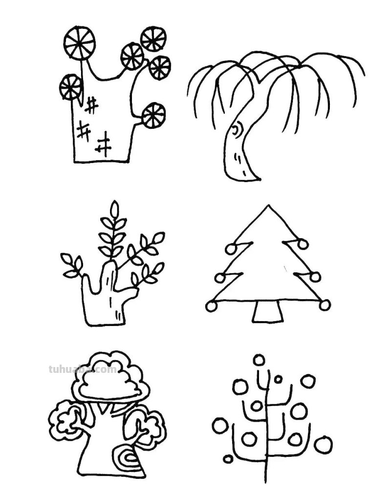 54种植物简笔画大全，学会这些，再也不担心不会画植物了，干货