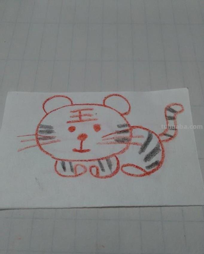 老虎怎么画？很简单，简笔画老虎，家长们学起来，教给宝宝哦