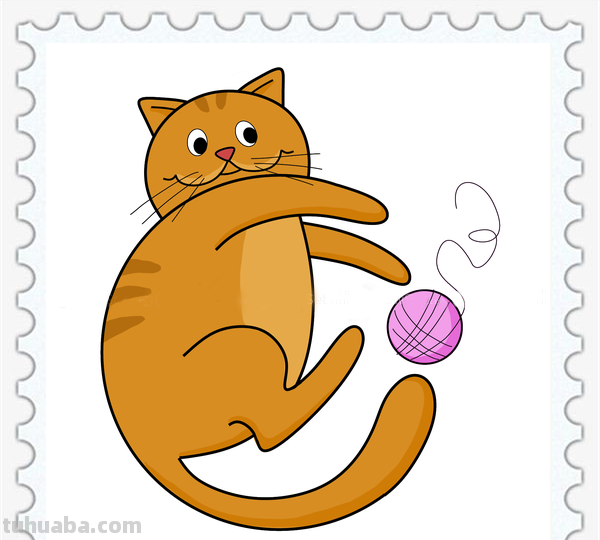 儿童简笔画精选-用字母“C”画猫（Cat）