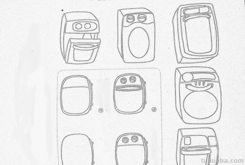 一大箱，简笔画电器画法资料包，拿去临摹教小孩！