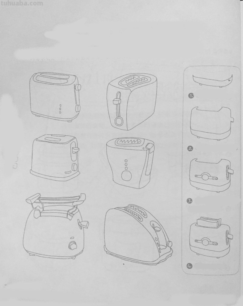 一大箱，简笔画电器画法资料包，拿去临摹教小孩！