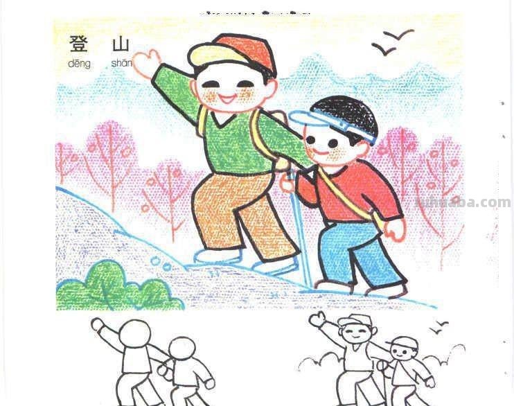 儿童生活场景简笔画大全