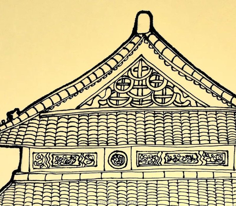 儿童画教程｜探寻中国传统古建筑艺术《故宫的雪》