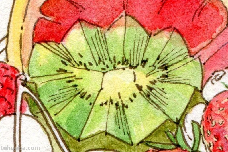 零基础也能画水彩，教你画一幅水果图