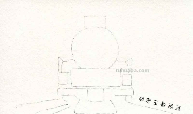 零基础也能画水彩,教你画火车头风景画 零基础也能画水彩,教你画火车头风景画