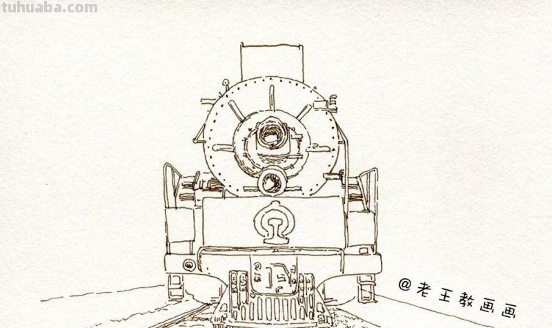 零基础也能画水彩,教你画火车头风景画 零基础也能画水彩,教你画火车头风景画