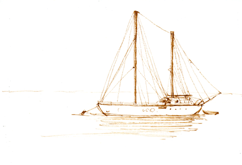 水彩也不难呀！4步就能画幅风景画