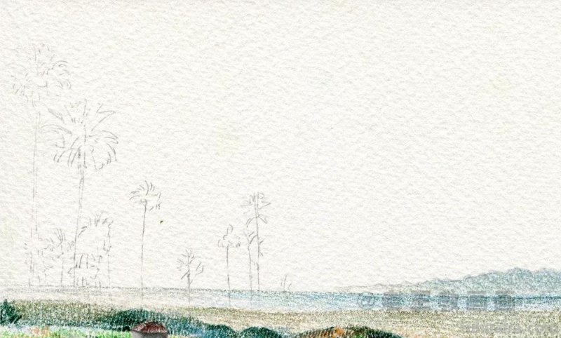 用彩铅画出来的风景,比真实的还要美 用彩铅画出来的风景,比真实的还要美