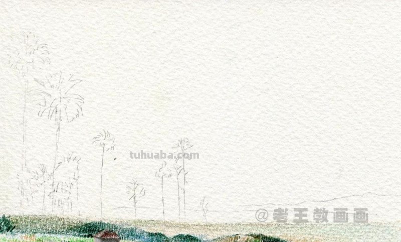 用彩铅画出来的风景,比真实的还要美 用彩铅画出来的风景,比真实的还要美