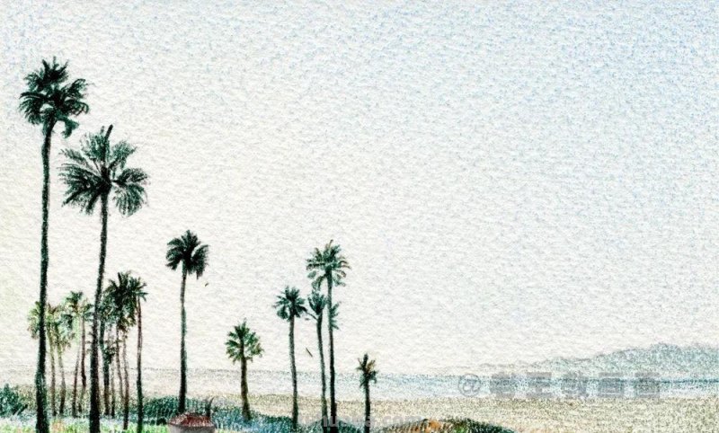 用彩铅画出来的风景,比真实的还要美 用彩铅画出来的风景,比真实的还要美