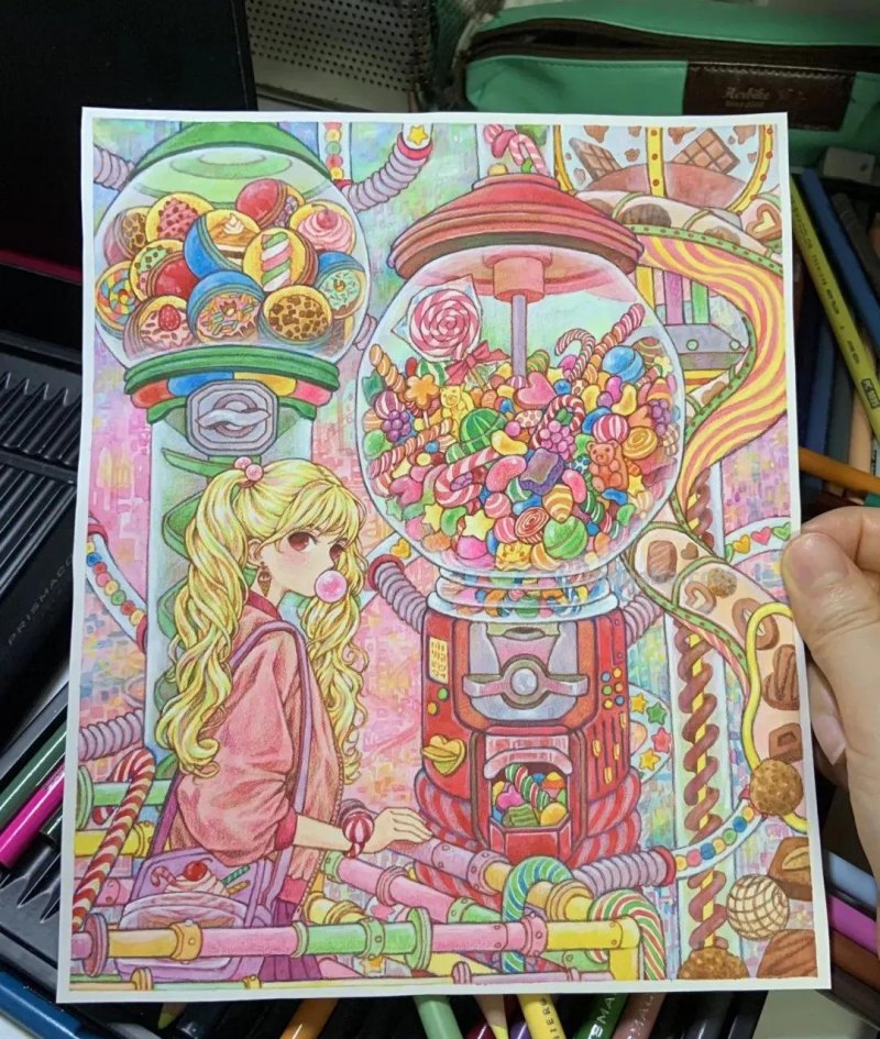 彩铅色彩综合绘画29张！彩铅与色彩的配合颜色超绝！