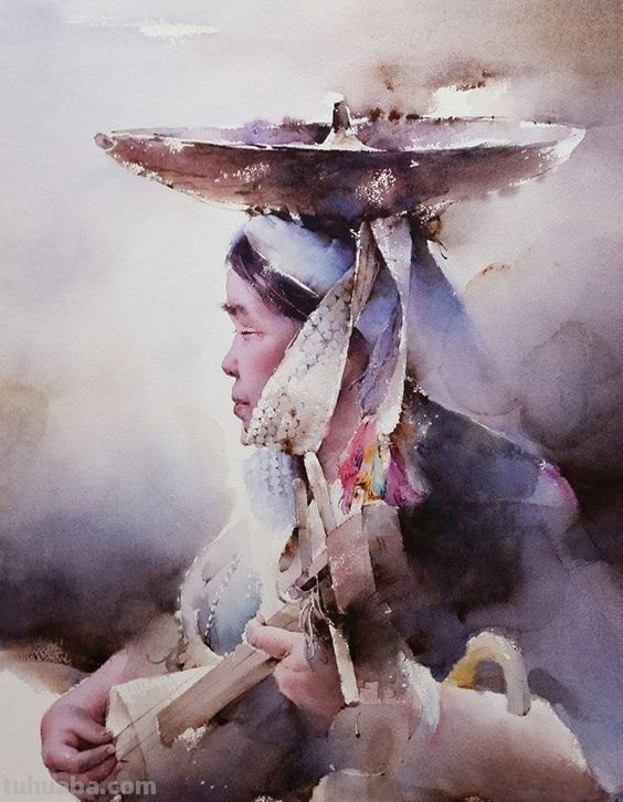 每日艺术吧-人物水彩赏析 每日艺术吧-人物水彩赏析