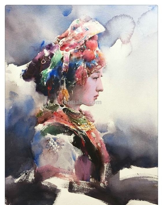 每日艺术吧-人物水彩赏析 每日艺术吧-人物水彩赏析