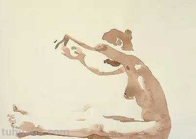 酣畅淋漓 - 写意水彩人体写生画作