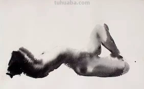 酣畅淋漓 - 写意水彩人体写生画作