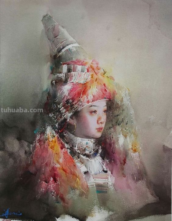 人物水彩画鉴赏