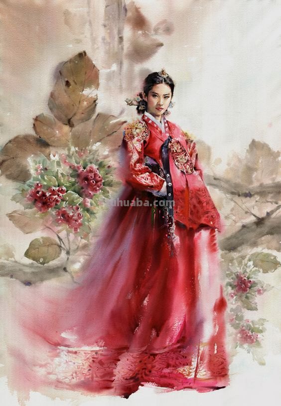 人物水彩画鉴赏