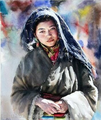 人物水彩画鉴赏