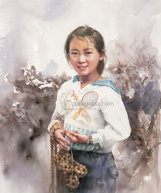 人物水彩画鉴赏