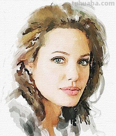 明星人物水彩画你认得几个