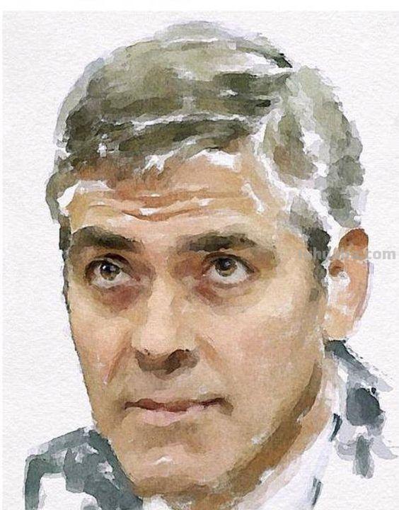 明星人物水彩画你认得几个